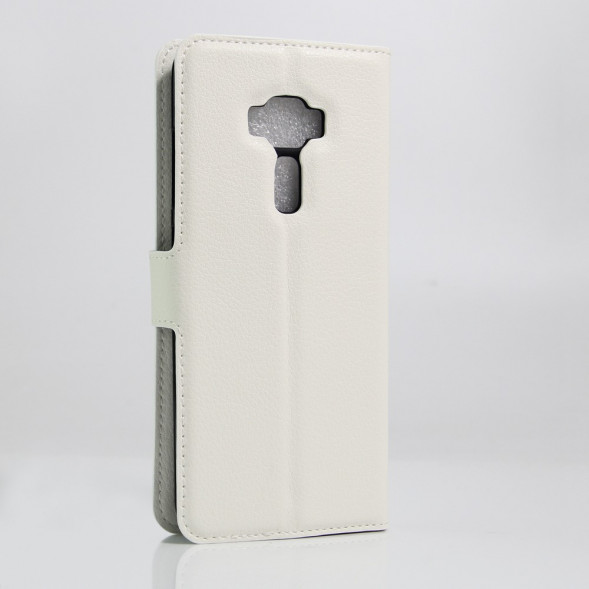 Чехол книжка с визитницей для Asus Zenfone 3 ZE552KL (Белый)