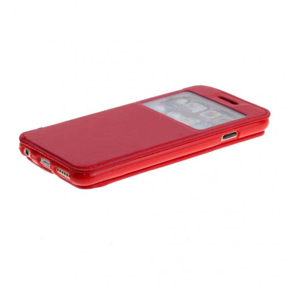 Чехол-книжка Ulike с окном информации для iPhone 6/6S (красный)