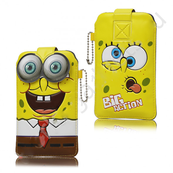 Чехол - мешочек для iPhone 4, 4S (SpongeBob)