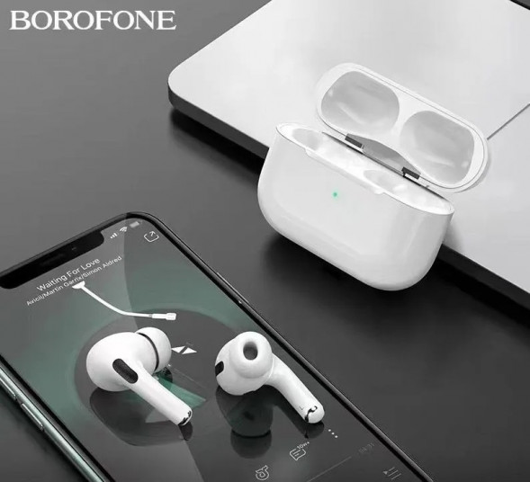 Беспроводные наушники Borofone BW27, сенсорное управление, микрофон, гарнитура для iPhone, Android