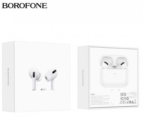 Беспроводные наушники Borofone BW27, сенсорное управление, микрофон, гарнитура для iPhone, Android
