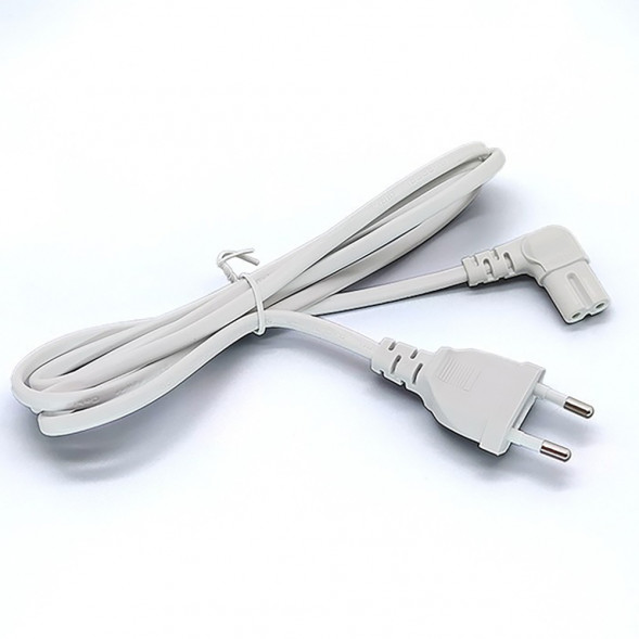 Y001/ST2 1.8м 2x0.5 W03FA Сетевой шнур угловой белый