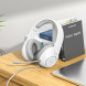 Наушники игровые HOCO W108 Sue 3.5 мм+USB, 2м, накладная, громкость +/- (белый)