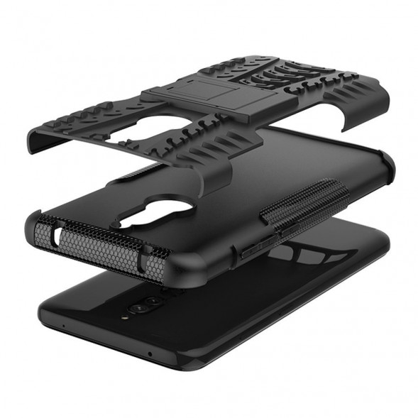 Чехол с подставкой для Xiaomi Redmi 8, Redmi 8A (черный)