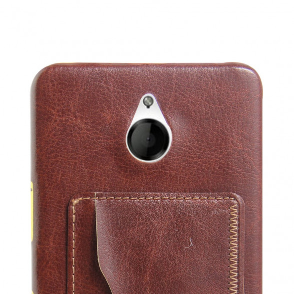Чехол с подставкой для Microsoft Lumia 850 (Коричневый)