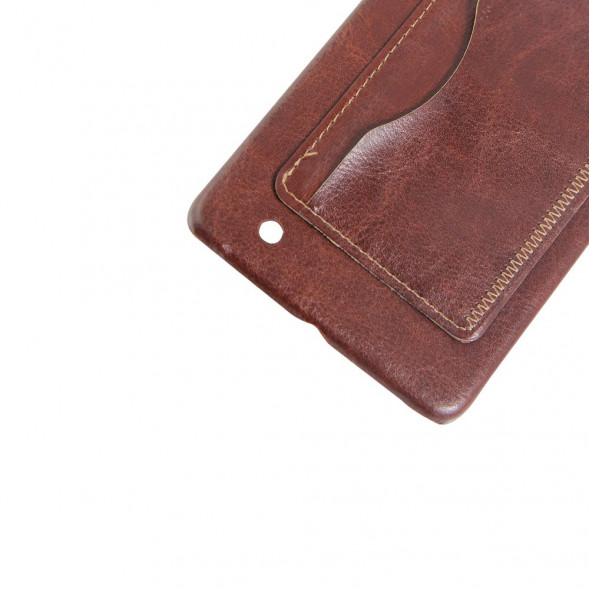 Чехол с подставкой для Microsoft Lumia 850 (Коричневый)