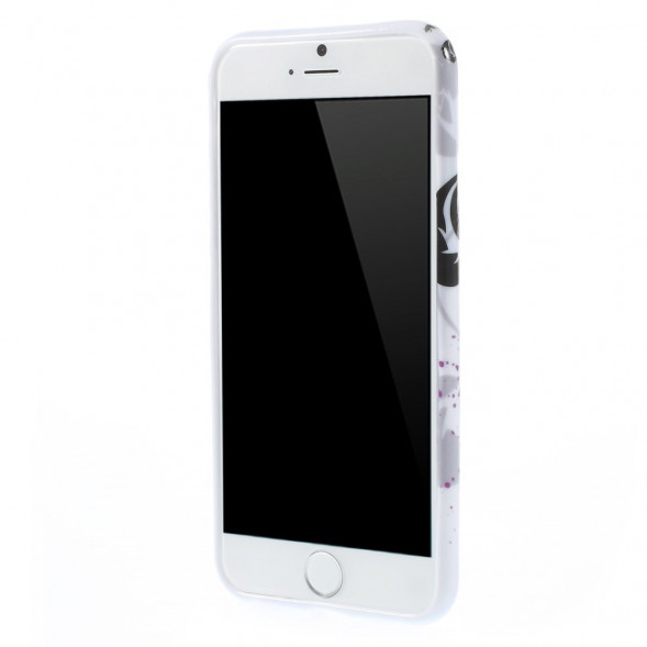 TPU Чехол накладка с рисунком для iPhone 6, 6S (Лотос)