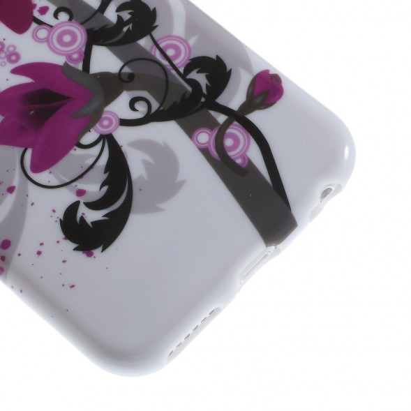 TPU Чехол накладка с рисунком для iPhone 6, 6S (Лотос)