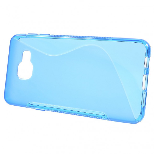Антискользящий чехол накладка для Samsung Galaxy A3 (2016) SM-A310 (Голубой)