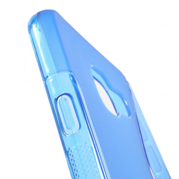 Антискользящий чехол накладка для Samsung Galaxy A3 (2016) SM-A310 (Голубой)