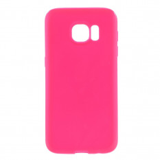 TPU Мягкий чехол накладка для Samsung Galaxy S7 (SM-G930) (Малиновый)