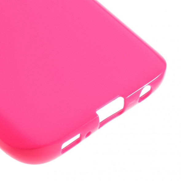 TPU Мягкий чехол накладка для Samsung Galaxy S7 (SM-G930) (Малиновый)