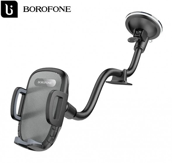 Держатель автомобольный Borofone BH54 с присоской на стекло (черный)
