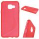 Антискользящий чехол накладка для Samsung Galaxy A3 (2016) SM-A310 (Красный)