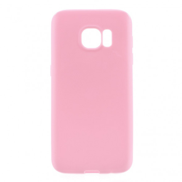 TPU Мягкий чехол накладка для Samsung Galaxy S7 (SM-G930) (Розовый)