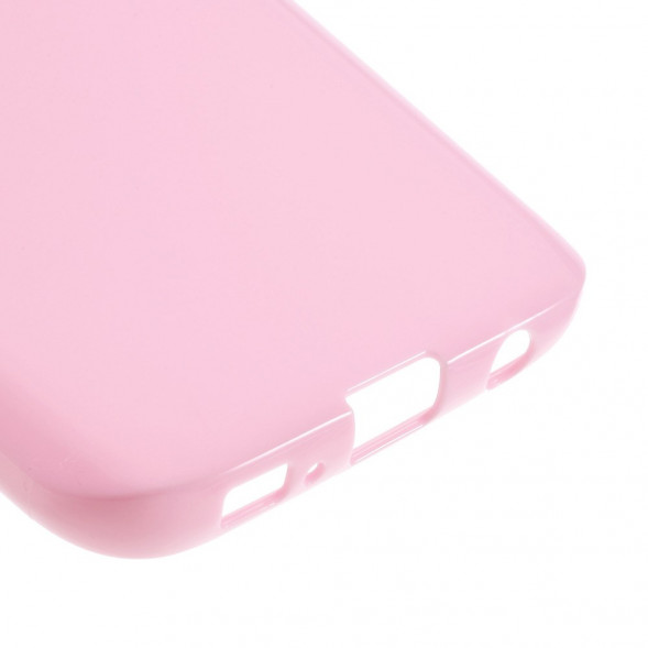 TPU Мягкий чехол накладка для Samsung Galaxy S7 (SM-G930) (Розовый)
