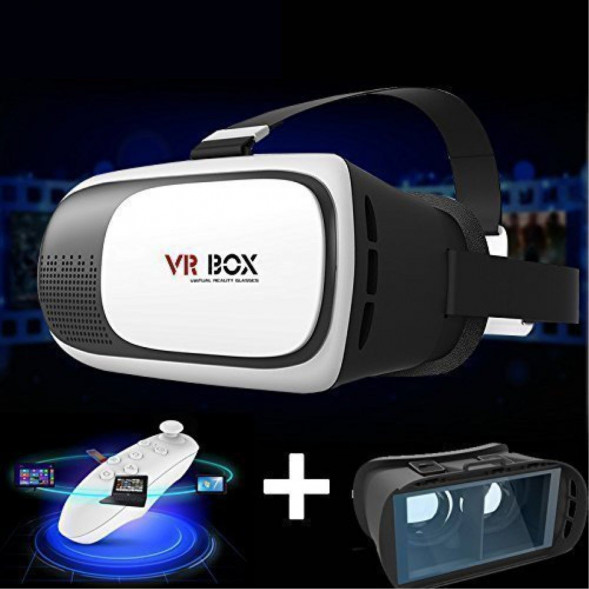 Очки виртуальной реальности с пультом Bluetooth VR BOX (для смартфонов от 4,7 до 6)