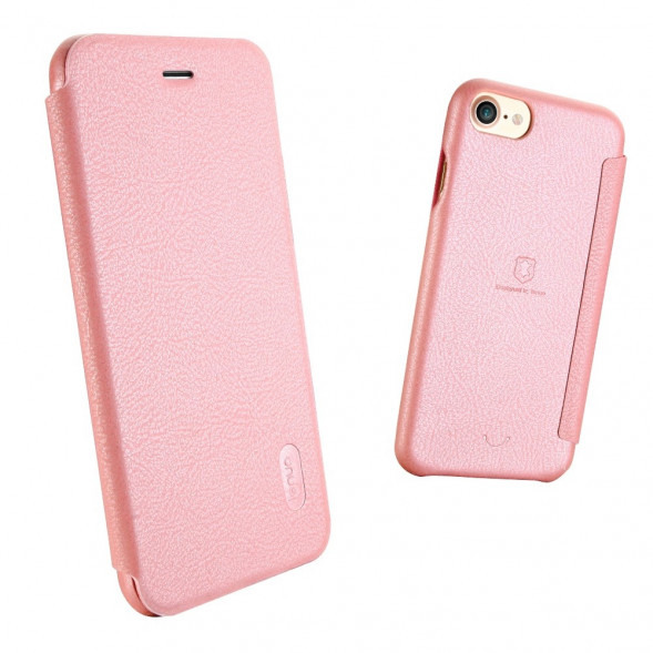 Чехол книжкой LENUO для iPhone 7 (Розовый)