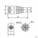 PDC-FS DC 2.5х5.5 Разъем питания гнездо с клеммной колодкой