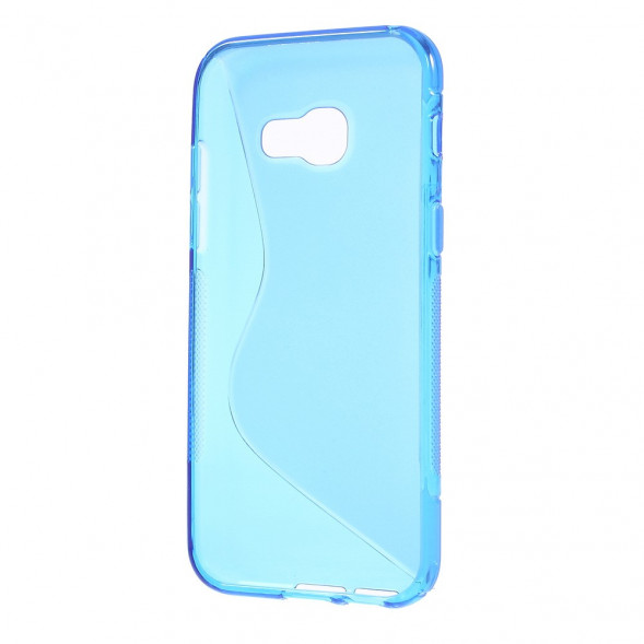 Антискользящий чехол для Samsung Galaxy A3 (2017) A320 (голубой)