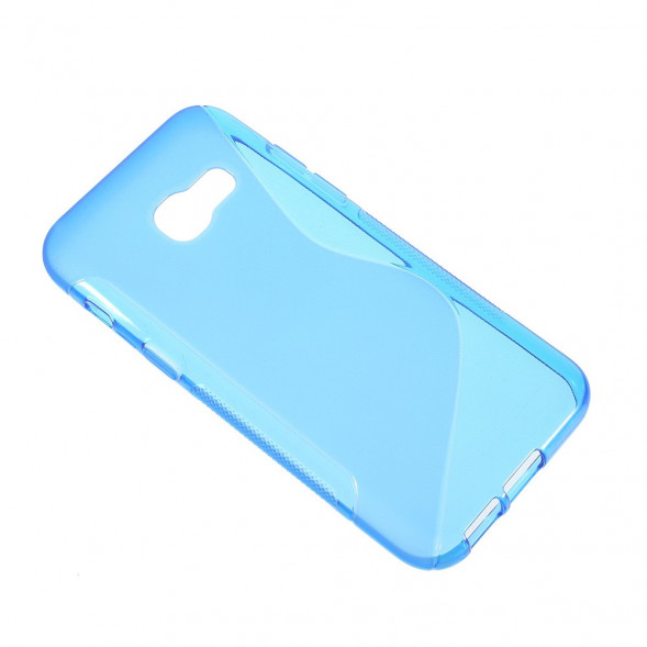 Антискользящий чехол для Samsung Galaxy A3 (2017) A320 (голубой)