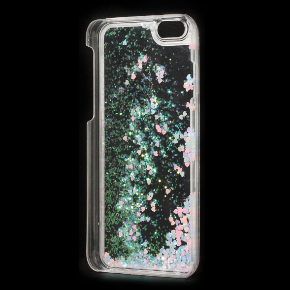 Пластиковый чехол с блесками для iPhone 6 / 6s (разноцветный)