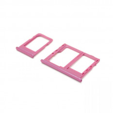 Контейнер SIM MicroSD лоток для Samsung J415 J4+, J610 J6+ (Красный)