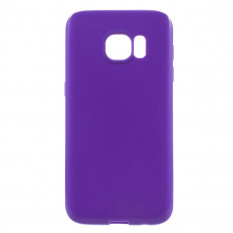 TPU Мягкий чехол накладка для Samsung Galaxy S7 (SM-G930) (Фиолетовый)