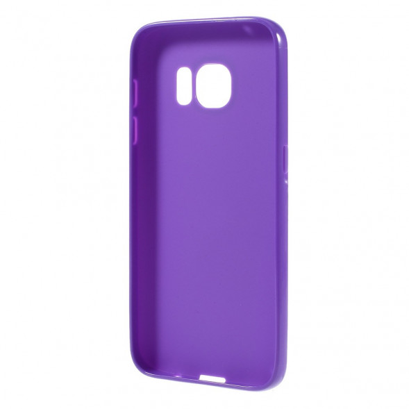 TPU Мягкий чехол накладка для Samsung Galaxy S7 (SM-G930) (Фиолетовый)