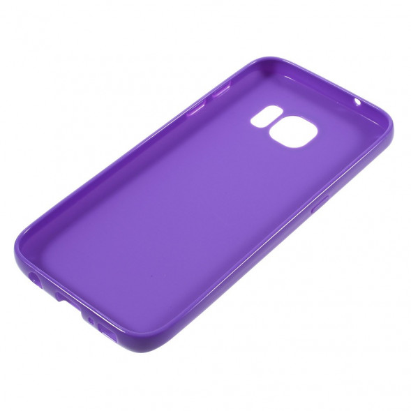 TPU Мягкий чехол накладка для Samsung Galaxy S7 (SM-G930) (Фиолетовый)