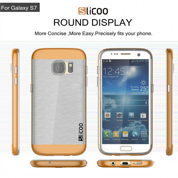 Чехол накладка Slicoo для Samsung Galaxy S7 (SM-G930) (Кофейный)