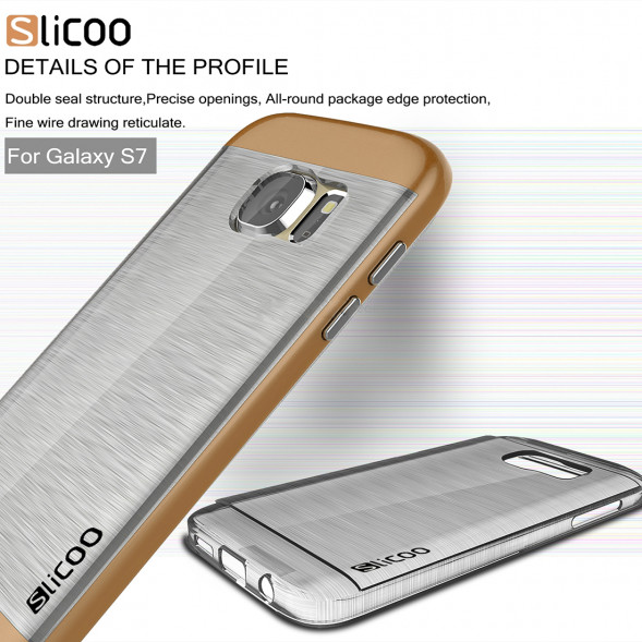 Чехол накладка Slicoo для Samsung Galaxy S7 (SM-G930) (Кофейный)