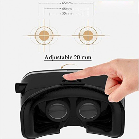 Очки виртуальной реальности VR VIRTUAL REALITY GLASSES (для смартфонов от 3,5 до 6)