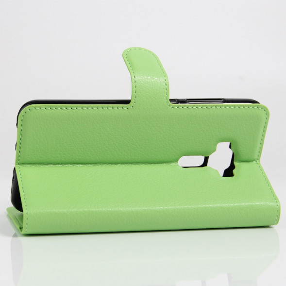 Чехол книжка с визитницей для Asus Zenfone 3 ZE552KL (Зеленый)