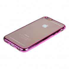 Чехол бампер силиконовый KissWill для iPhone 5, 5S, SE (розовый)