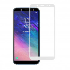 Защитное стекло 3D для Samsung Galaxy A6 2018 (белый)