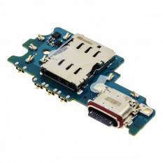 Шлейф для Samsung G990 Galaxy S21 FE плата на разъем зарядки, разъем сим и микрофон