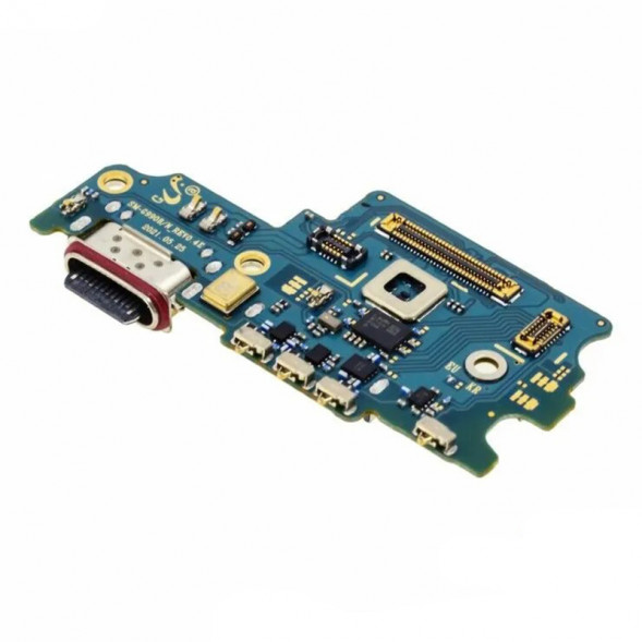 Шлейф для Samsung G990 Galaxy S21 FE плата на разъем зарядки, разъем сим и микрофон