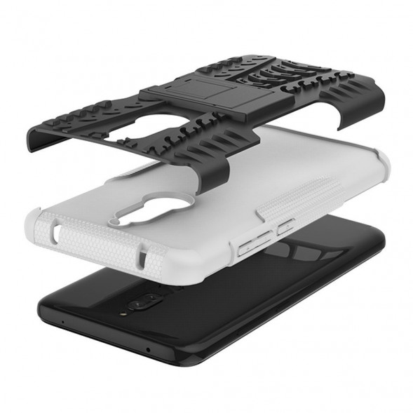 Чехол с подставкой для Xiaomi Redmi 8, Redmi 8A (белый)