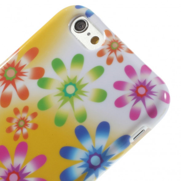 TPU Чехол накладка с рисунком для iPhone 6, 6S (Ромашки)
