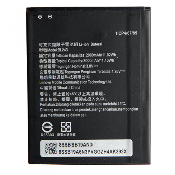 Аккумулятор Lenovo A7000, K3 Note (BL243)
