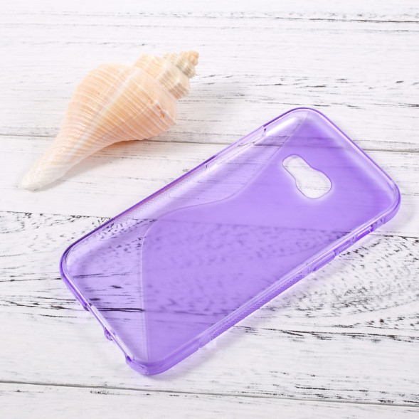 Антискользящий чехол для Samsung Galaxy A3 (2017) A320 (фиолетовый)