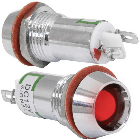 Светодиодная лампочка в корпусе L-617-R 12v (12mm)