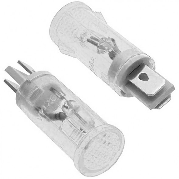 Неоновая лампочка в корпусе MDX-14 white 220V