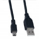 Кабель OTG мини USB - USB(f) Perfeo U4201 0.5м 2.1A (чёрный)
