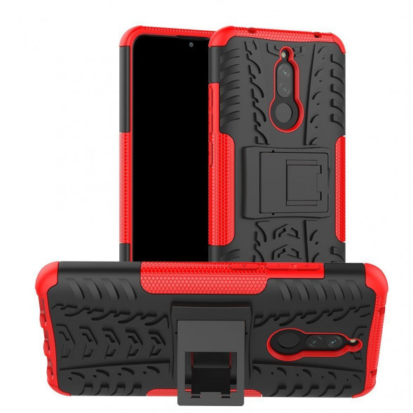 Чехол с подставкой для Xiaomi Redmi 8, Redmi 8A (красный)