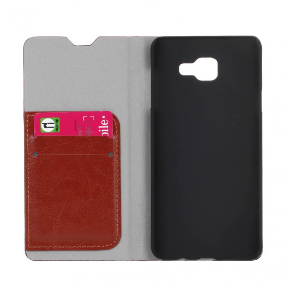 Чехол книжкой с визитницей Crazy Horse для Samsung Galaxy A7 (2016) (SM-A710F) (Коричневый)