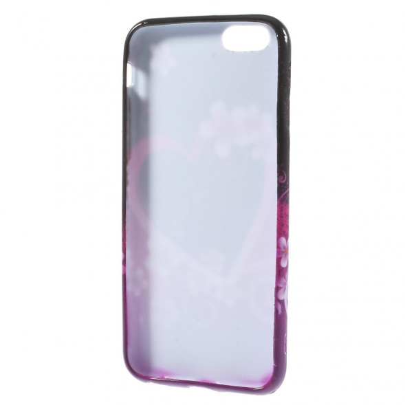 TPU Чехол накладка с рисунком для iPhone 6, 6S (Сердце)