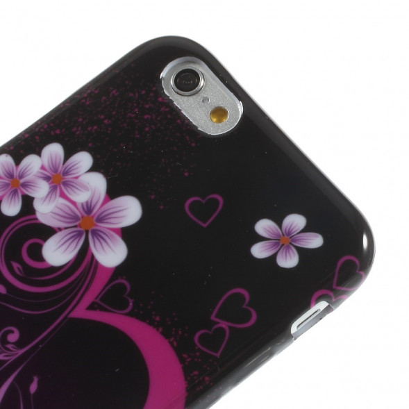 TPU Чехол накладка с рисунком для iPhone 6, 6S (Сердце)