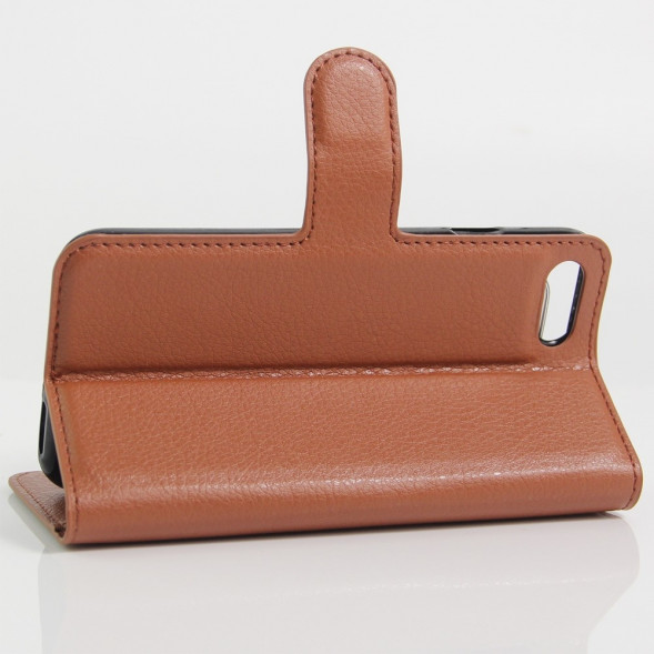 Чехол книжкой с визитницей для iPhone 7 (Коричневый)